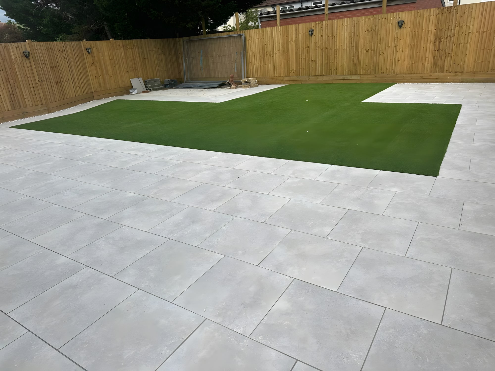 Patio With Artificial Grass Bromley